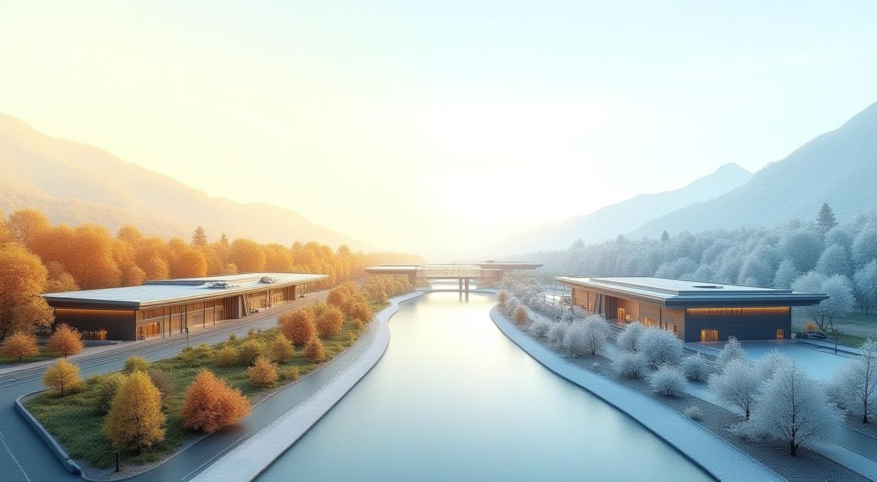 Infraestructura moderna bajo diferentes condiciones climáticas